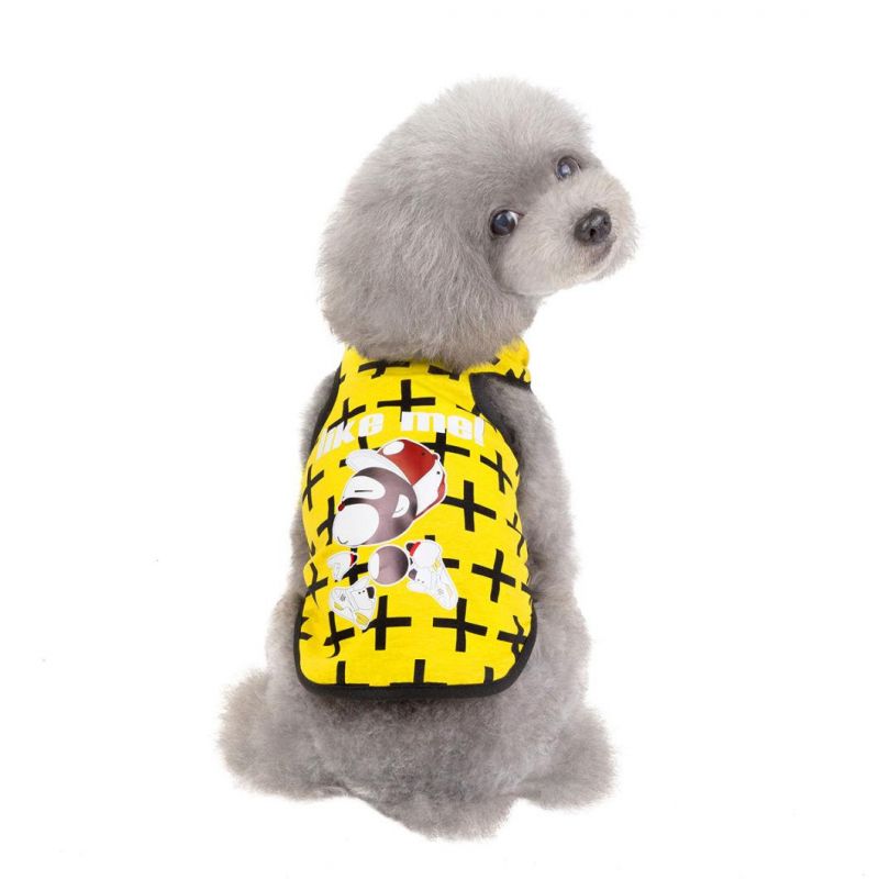 Spring and Summer Colorful Stripe Pet Vest Accessories New Pet Clothes