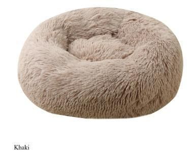 Cheap Cama De Perro 40cm 120cm Custom Fur Canvas Warm Round Donut Cuddler Luxury Animal Bed Cat Cushion Pet Beds for Dog