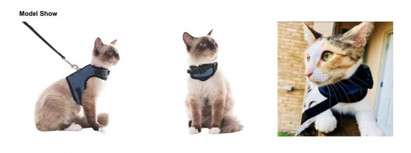 Escape Proof Cat Harness and Leash - Adjustable Soft Mesh Vest for Rabbits Puppy Kittens