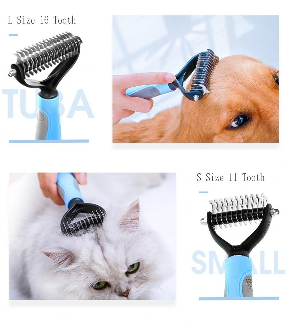 New Pet Hair Removal Comb Professional Large Dogs for Long Hair Pet Brush Grooming Tool