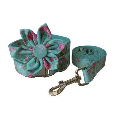 Fast Delivery Custom Rose Dog Collar Leash with Small MOQ
