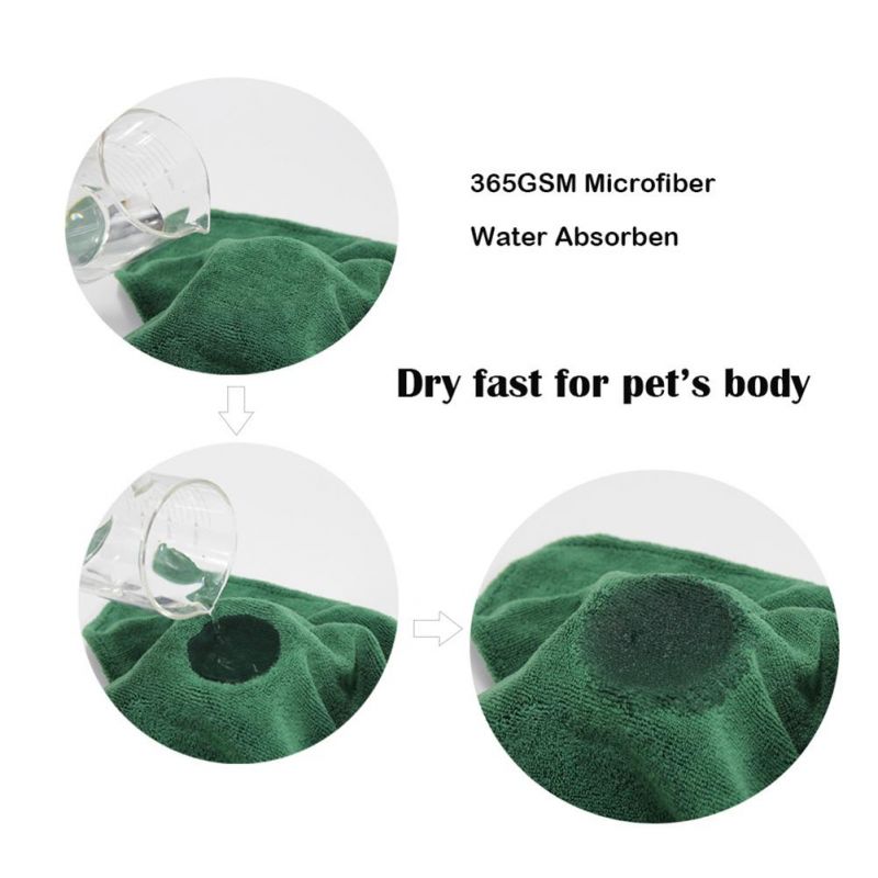 Super Absorbent Microfiber Fast Dry Pet Product Soft Dog Bathrobe