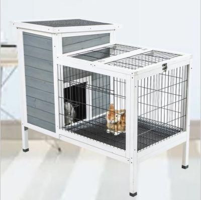 off-The-Ground Modern Simple Solid Wood Small and Medium-Sized Rabbit Cage Dog Breeding House
