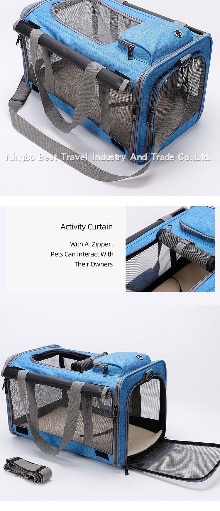 Full Window Breathable Pet Cage Handbag Cat Dog Travel Bag Shoulder Bag Convenient Pet Carrier