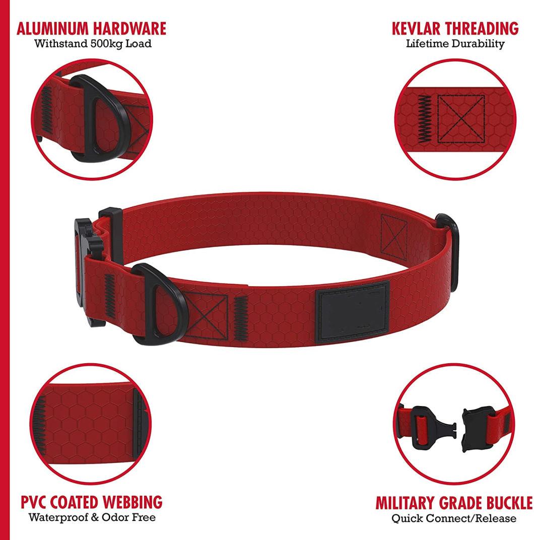 Tear Proof & Odor Free Rust-Proof Quick Release Buckle Dog Collar