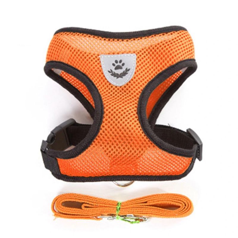 Adjustable Ling Chong Pet Dog Leads Chest Straps Pet Cloth Dog Harness