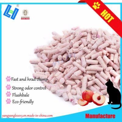 Tofu Cat Litter with Peach Scent and Odor Control