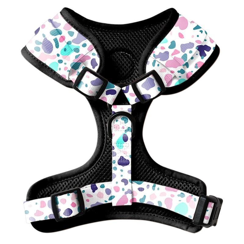 Leopard Animal Series Pet Harness, Dog Harness, Dotted Pattern Pet Harness.