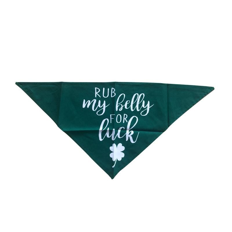 Polyester Fashion Pet Bandana Adjustable Custom Saliva Towel