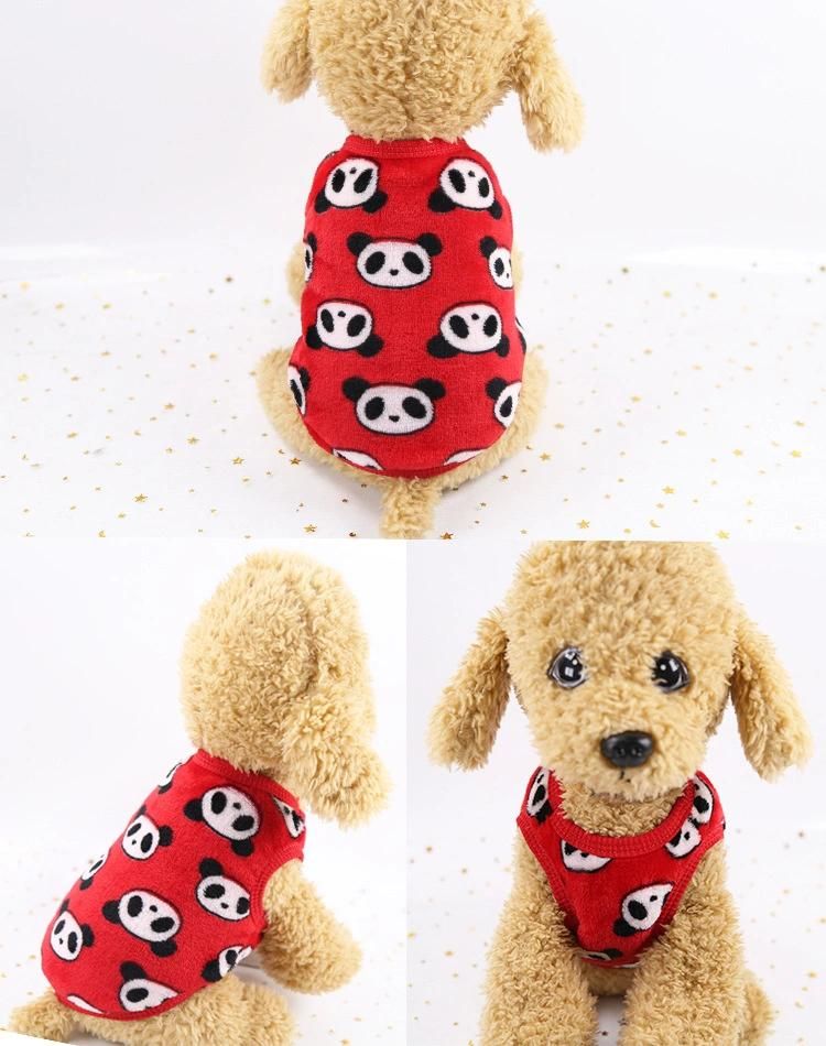Lovely Cartoon Style 18, Optional to Choose Coral Fleecy Warm Xxs-XXL Pet Supplies Vest Dog Clothes//