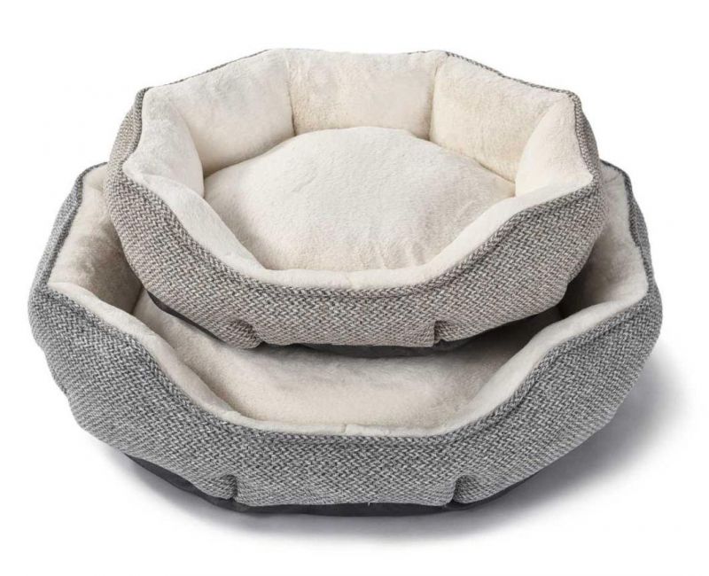 Elegant Calming Dog Bed Plush Pet Bed for Small to Large Dogs Cats Warm Cozy Home