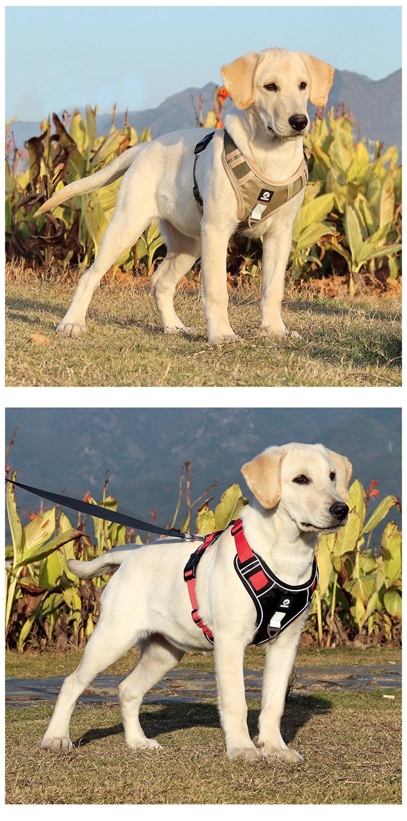 2022 New Products Pet Supplies Dog Harness Reflective Oxford Vest Soft Breathable Mesh Padded for Small Medium Large Dogs