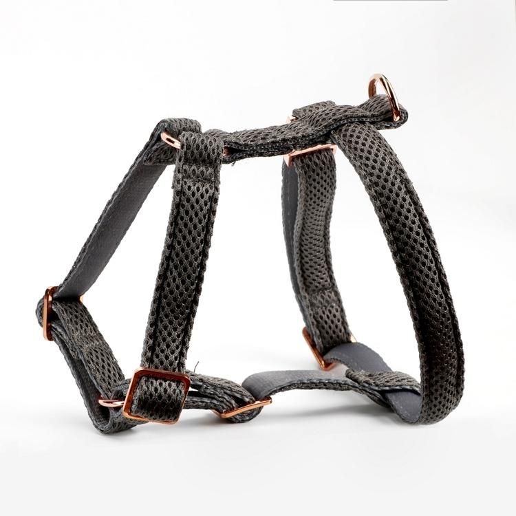 Dog Harness No Pull with Cotton Webbing and Grid Fabric
