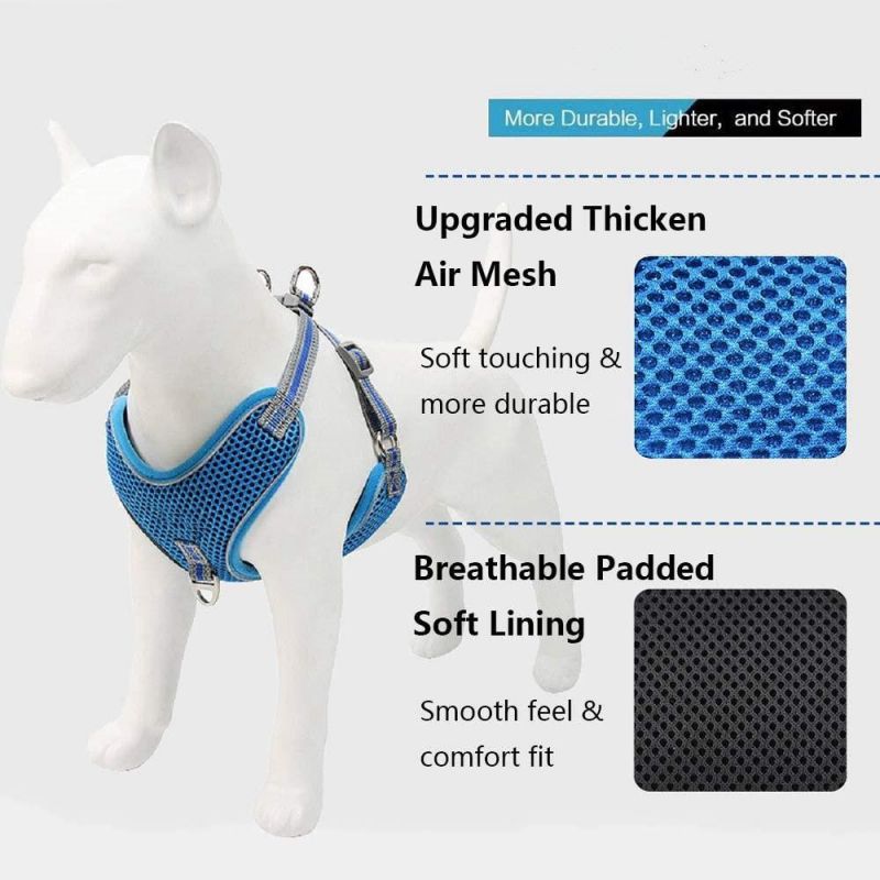 Air Mesh Dog Harness and Leash Set for Large Dogs