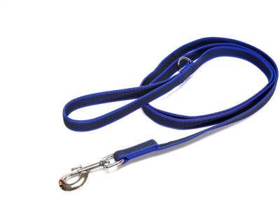20mm Wide Blue Julius K9 Super Grip Rubber Stitched Dog Safety Leash - 1m or 1.2m