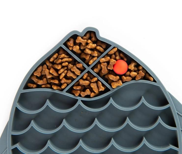 Pet Dog Feeding Bowl Mat Silicone Dog Feeding Lick Pad