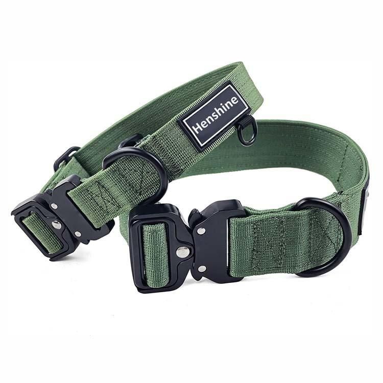 ODM Wholesale Amazon Hot-Selling Heavy-Duty Tactical Dog Collars, Quick Release and Customizable Collares PARA Perros