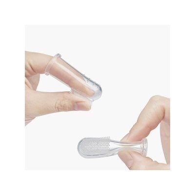 New Design Doesn&prime;t Hurt The Gums Transparent Liquid Silicone Finger Toothbrush for Dog