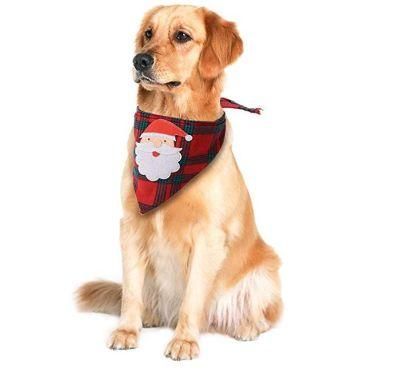 Wholesale Custom High Brand Fashionable Dog Bandana with a Sense of Design Logo for Christmas Pet Bandanas