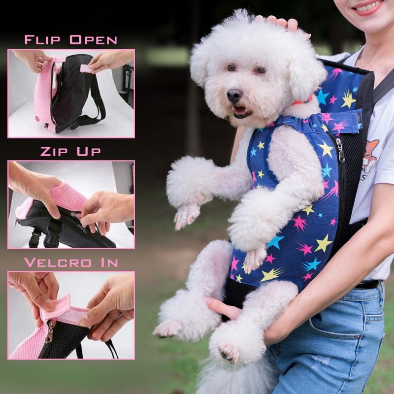 Durable Portable Adjustable Stocked Pet Carrier Bag Dog Cat Backpack Mokofuwa