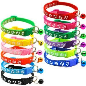 Pet Adjustable Single Footprint Bell Collar