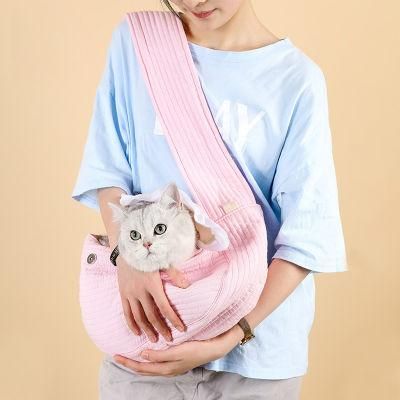 Breathable Cat Bag Portable Pet Backpack Single Shoulder Pet Bag Cat and Dog Go out Cross-Body Bag Small Dog Go out Bag Wholesale
