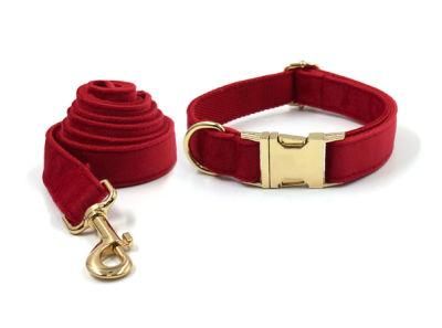 All-Size Safety Harness Set Eco-Friendly Cotton Colored Dog Puppy Collar with Metal Buckle
