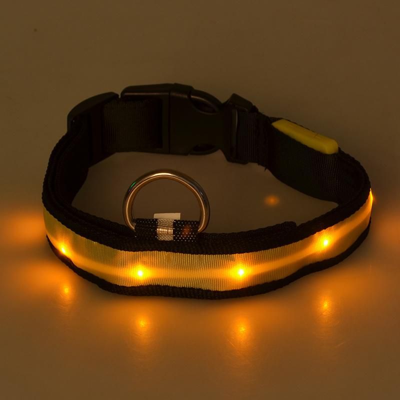 Nylon LED Pet Collar Night Safety Anti-Lost LED Dog Collar Pet Products