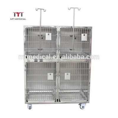 Stainless Steel High-Grade Cat and Dog Cage Household Pet Shop Double-Layer Combination Boarding Hospital Infusion Cage