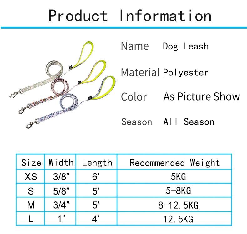 Manufacturer Self-Design Pet Dog Leash Harness Thoracic Dorsal Rope Collars Sets