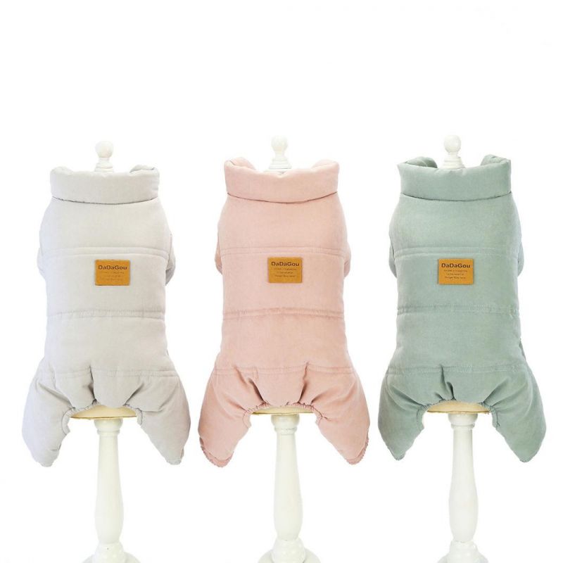 Pet Clothes Winter New Dog Clothes Leisure Four-Legged Cotton-Padded Pet Clothing Autumn and Winter Clothing Thickened Cotton-Padded Jacket