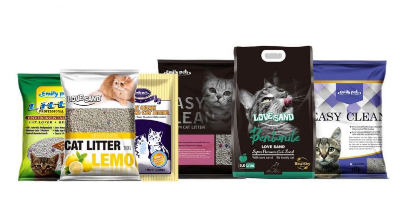 Soluble and Clumping Bentonite Healthy for Pets Cat Litter