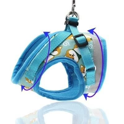 Polyester Pet Harness Vest Breathable Soft Pet Harness Leash