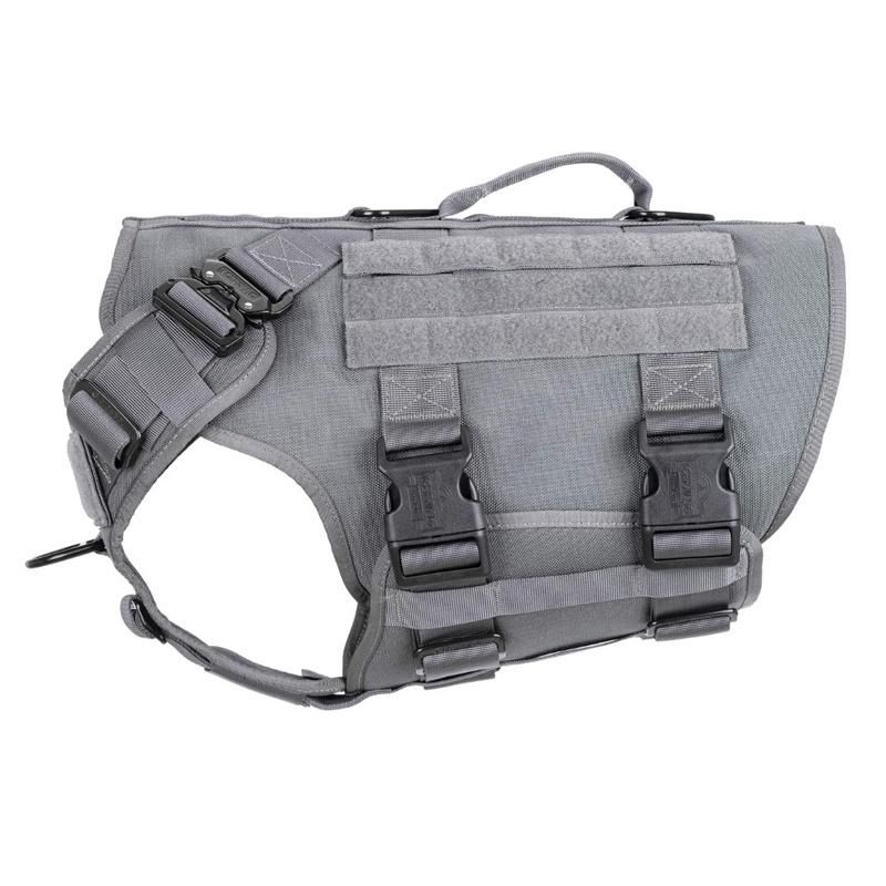 Durable Pet Safety Vest Durable Army No Pull Police Dog Harness Leash and Collar for Military Training