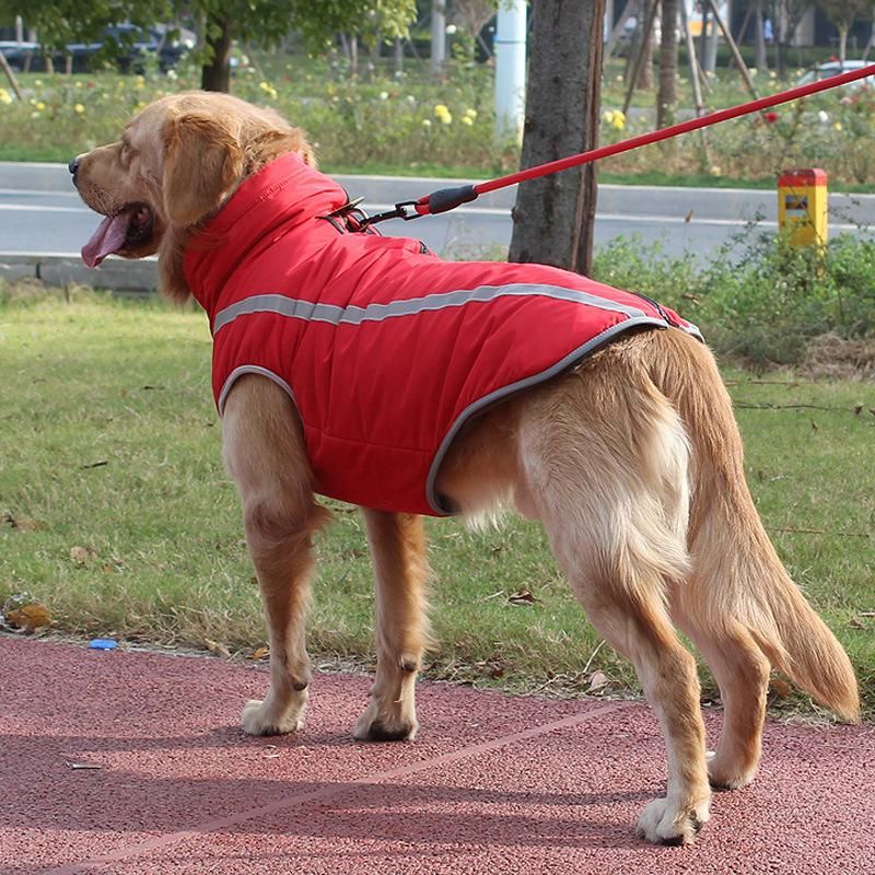 New Waterproof Big Dog Vest Jacket Winter Warm Pet Dog Clothes