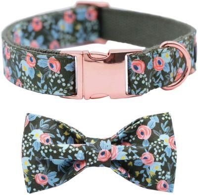 Bowtie Dog Collar Adjustable Collars with Bow Tie