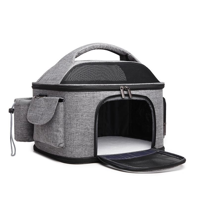 Travel Cats Outgoing Folding High Capacity Soft Potable Dogs Pure Color Handbag
