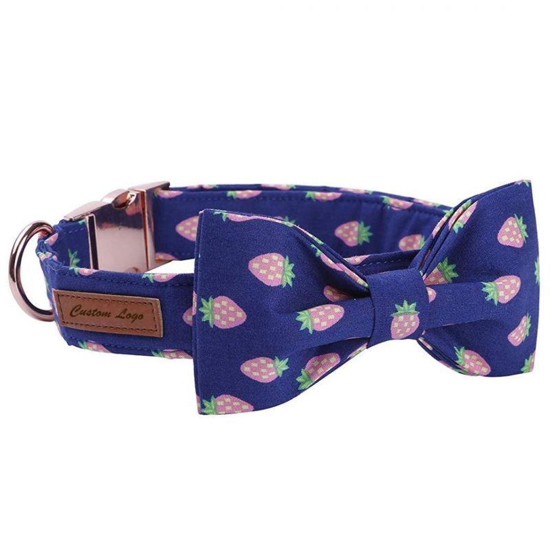 2021 Cute Design Heat Transfer Printed Dog Bow Tie Collar
