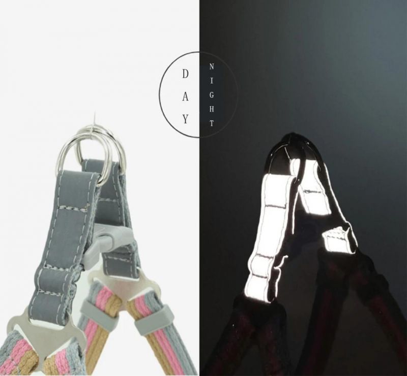 Durable Polyester Cotton Dog Harness with Dog Leash