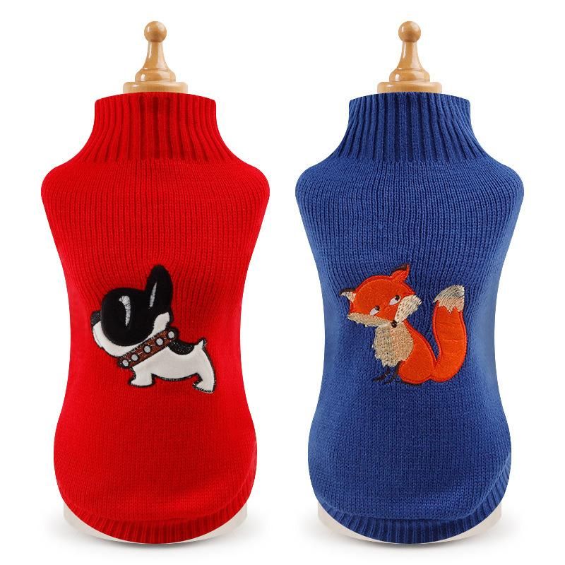 Custom Wholesale Fashion Winter Dog Sweater Clothes Pet