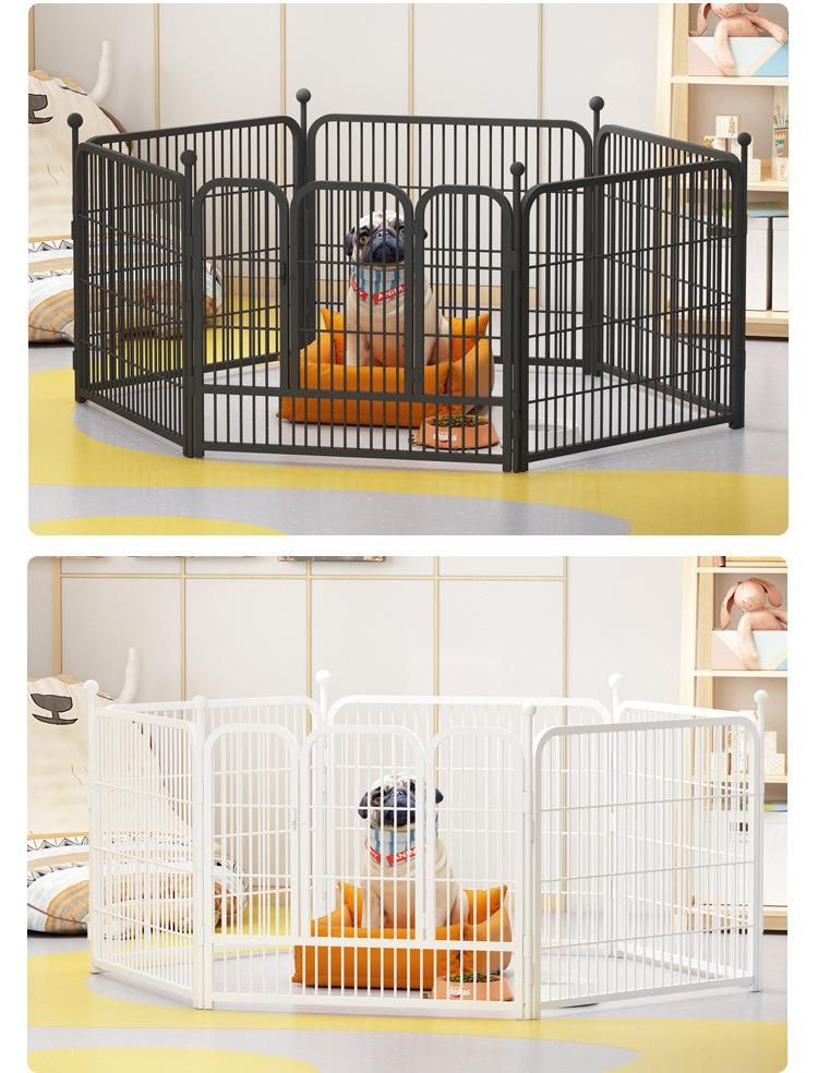 Pink Foldable OEM ODM Pet Fencing Playing Indoor and Outdoor 6 Panel Dog Playpen