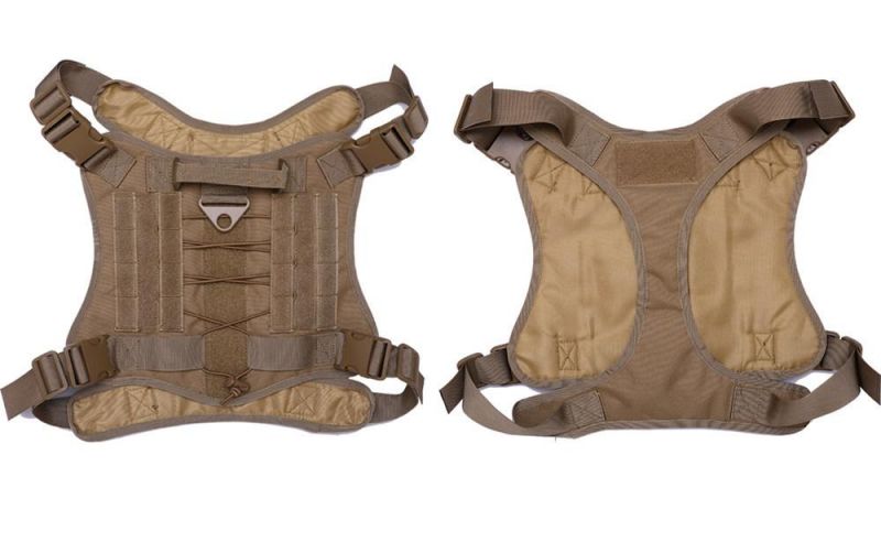 Customized Adjustable Tactical Pet Training Dog Harness with Handle