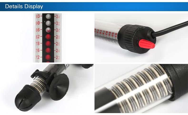 50W Aquarium Glass Heater for Nano Tanks 5-15 Gallons