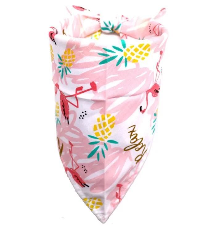 Leaf Plant Triangle Pet Bibs Reversible Triangle Saliva Towel Collar Scarf for Dogs Cats Pets