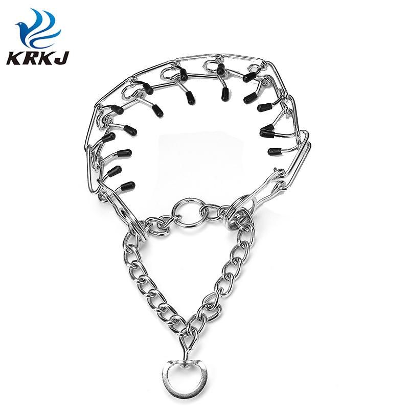 Explosion-Proof Rushed Durable Tactical Metal Spike Collars Chain Necklace for Dogs