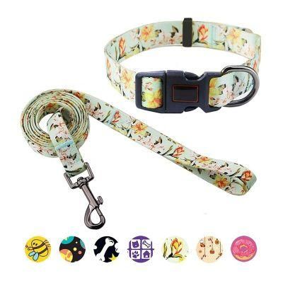 OEM ODM Dog Sublimation Pringint Dog Leash Collars Sets