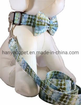 Wholesale Custom Pet Product Cat Dog Leash Collar with Bowtie