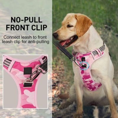 No-Pull Pet Harness Leash Clips All Round Reflective Dog Harness