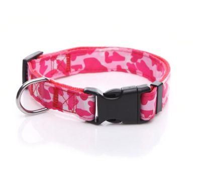 2021 Factory Price Classical Pattern Personal Logo Free Samples Polyester Dog Collar