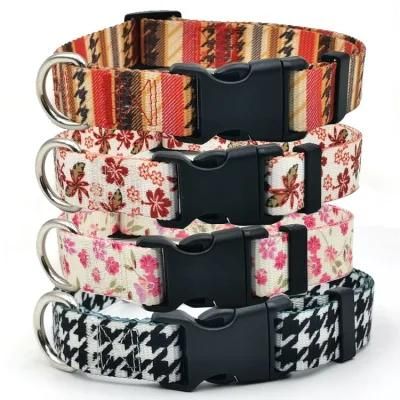 Free Design DIY Printed, Variety Materials Optional Luxury Style Light Weight Pet Collar